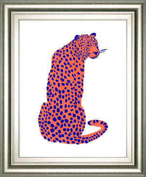 Bright Leopard Ii By Emma Scarvey 22X26 Framed Print