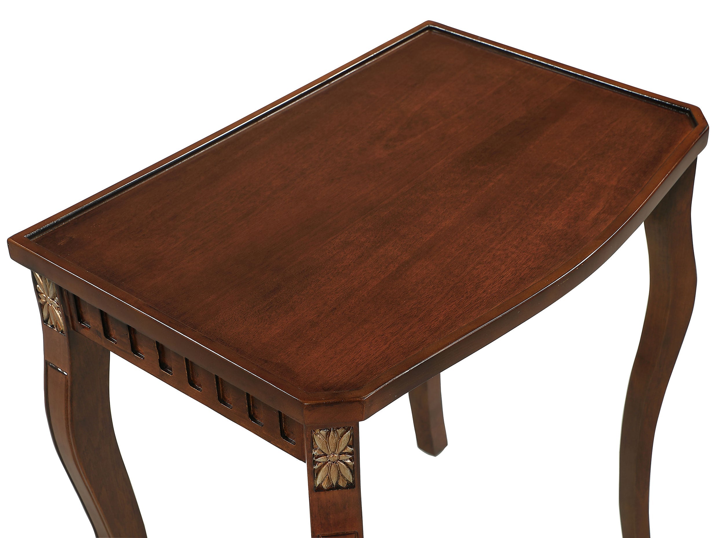 Daphne Rectangular Wood Nesting Table Set Warm Brown