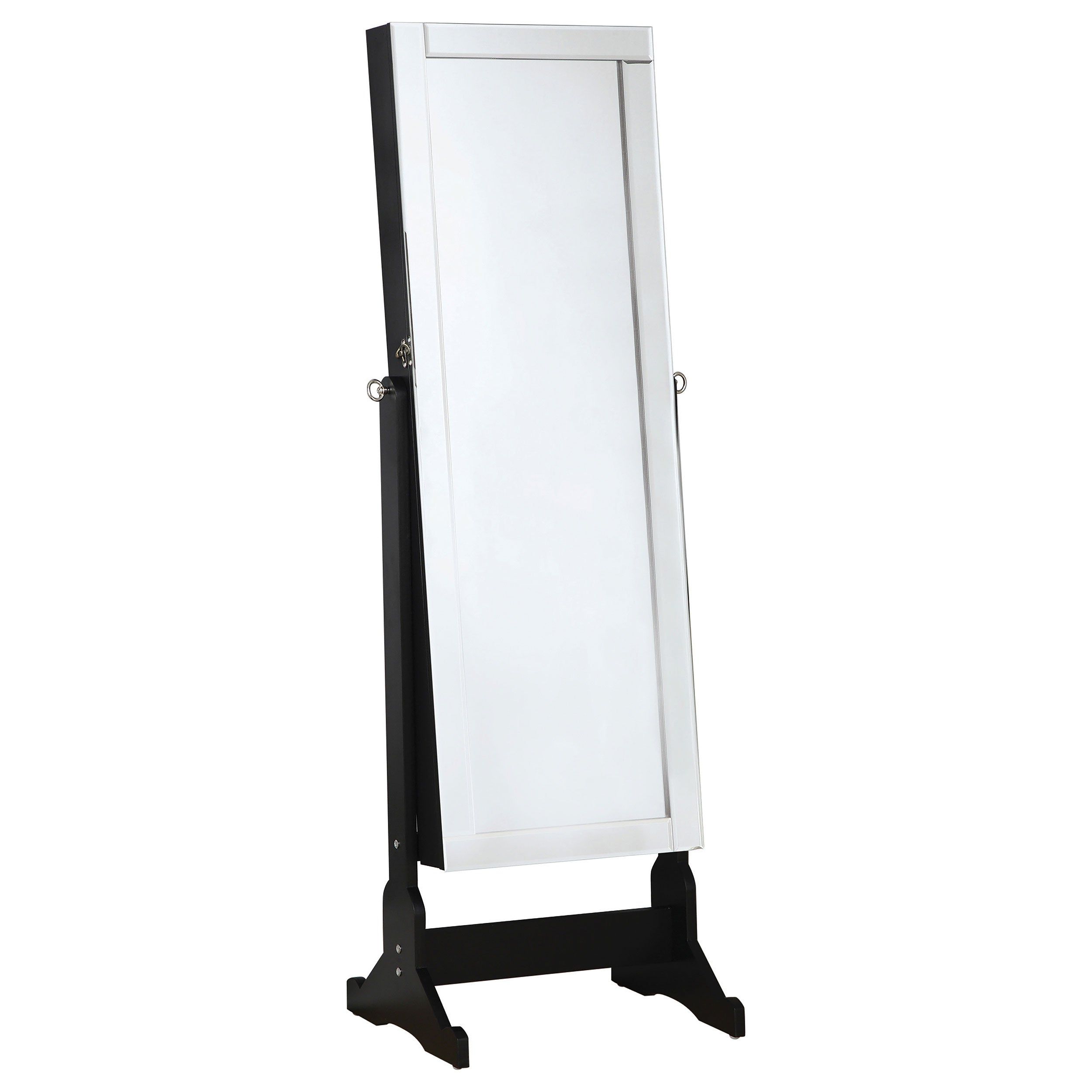 Batista Cheval Mirror with Jewelry Storage White