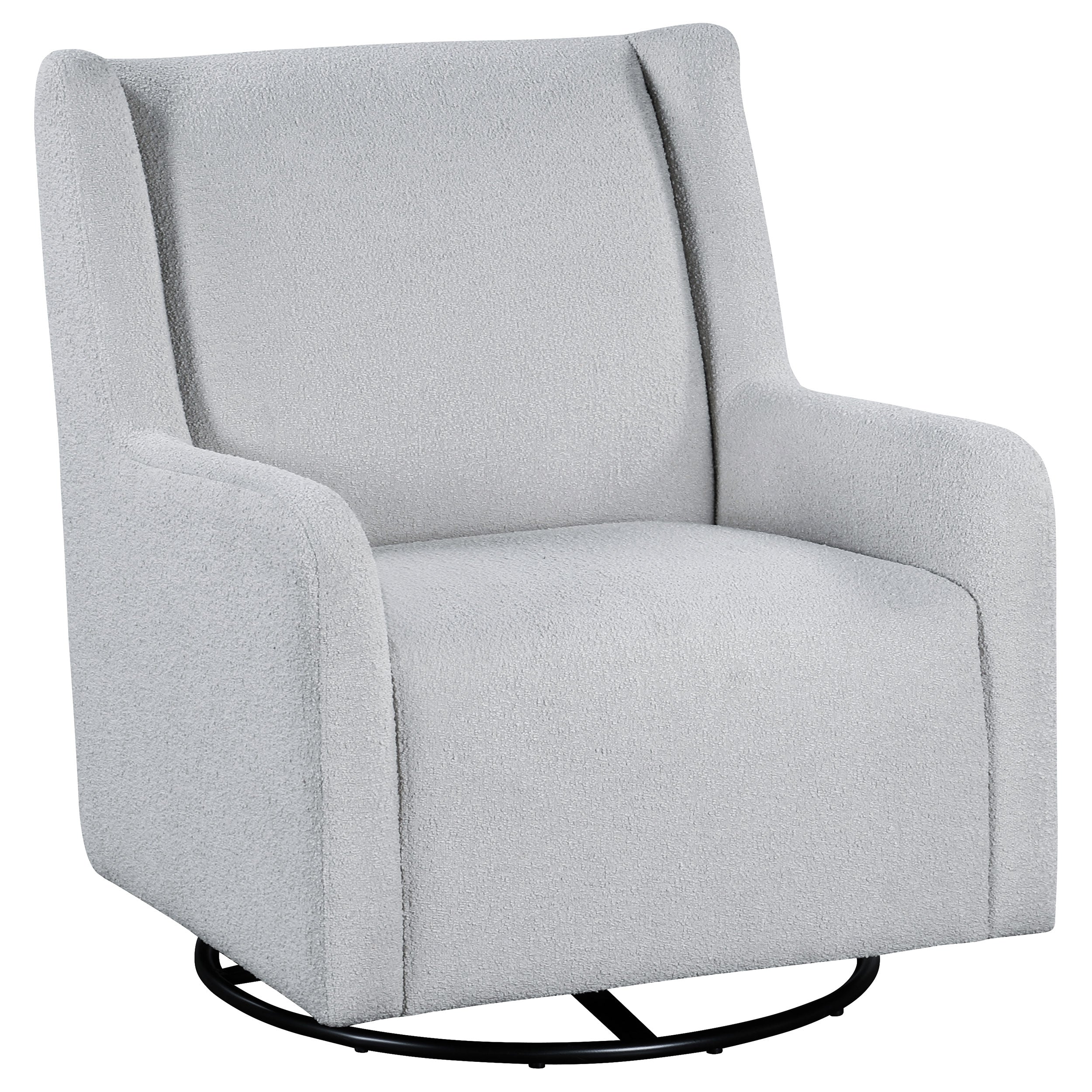 Serra Boucle Upholstered Swivel Glider Recliner Sandy Beige