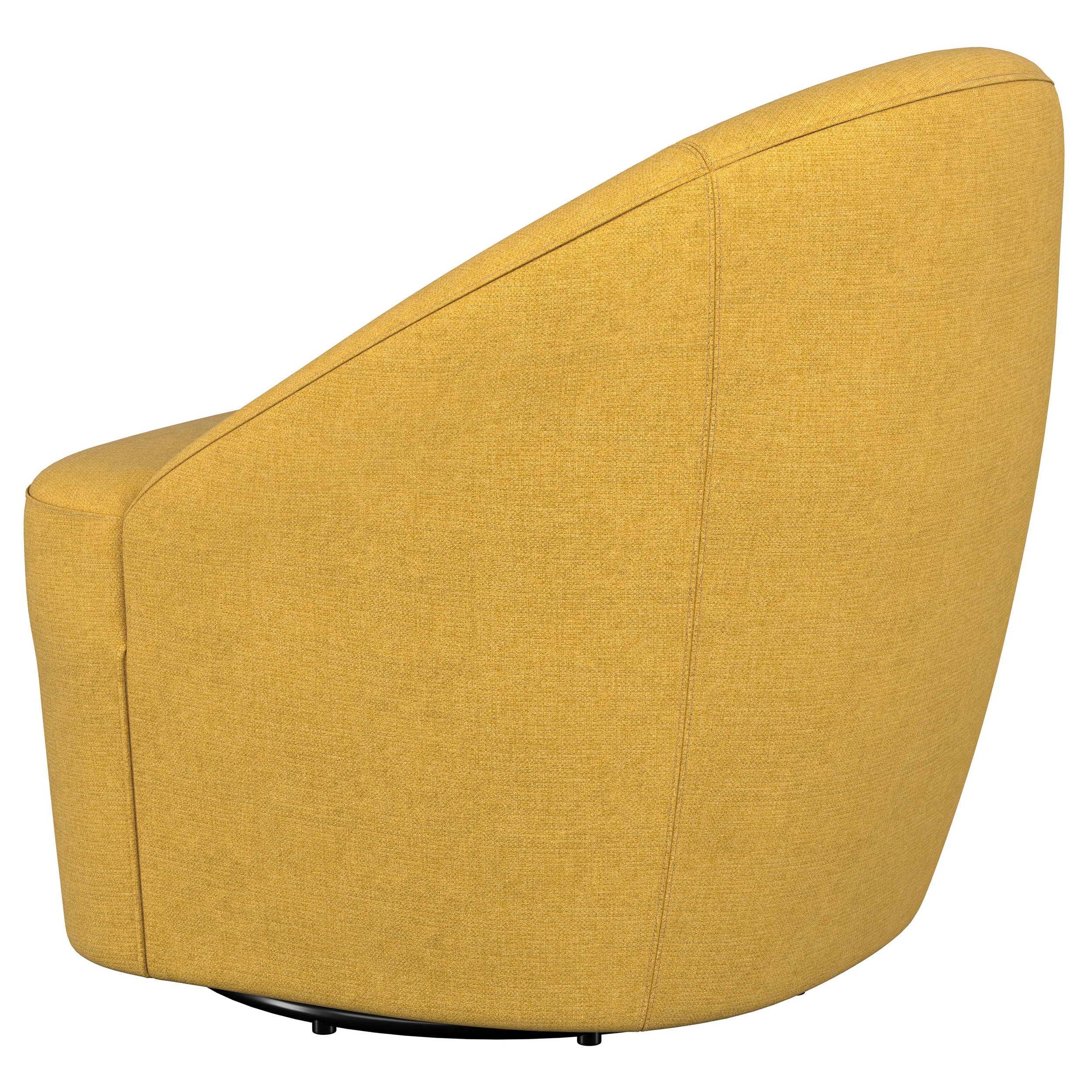 Leon Upholstered Barrel Accent Swivel Chair Hunter Green