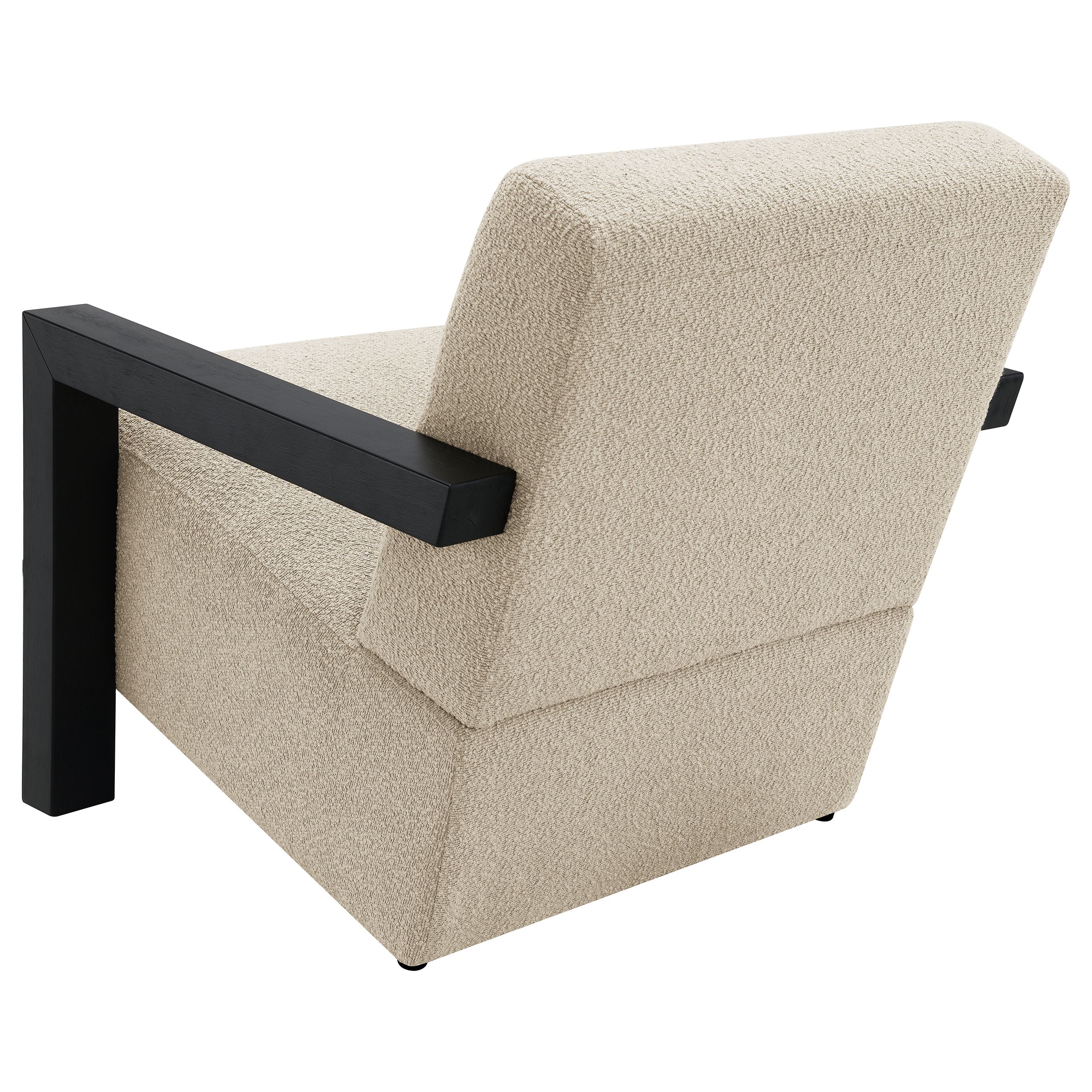 Fitzroy Boucle Upholstered Accent Arm Chair Ivory