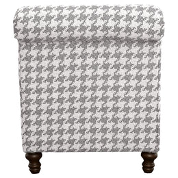 Glenn Upholstered English Arm Accent Chair Blue
