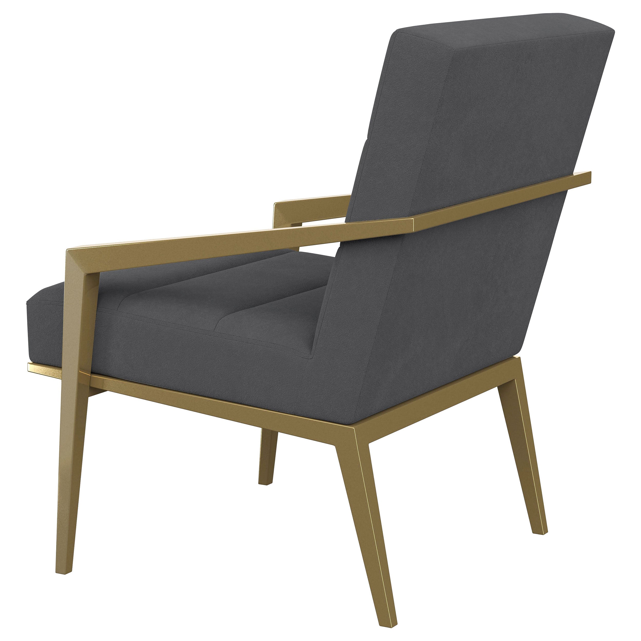 Kirra Upholstered Metal Arm Accent Chair Cream