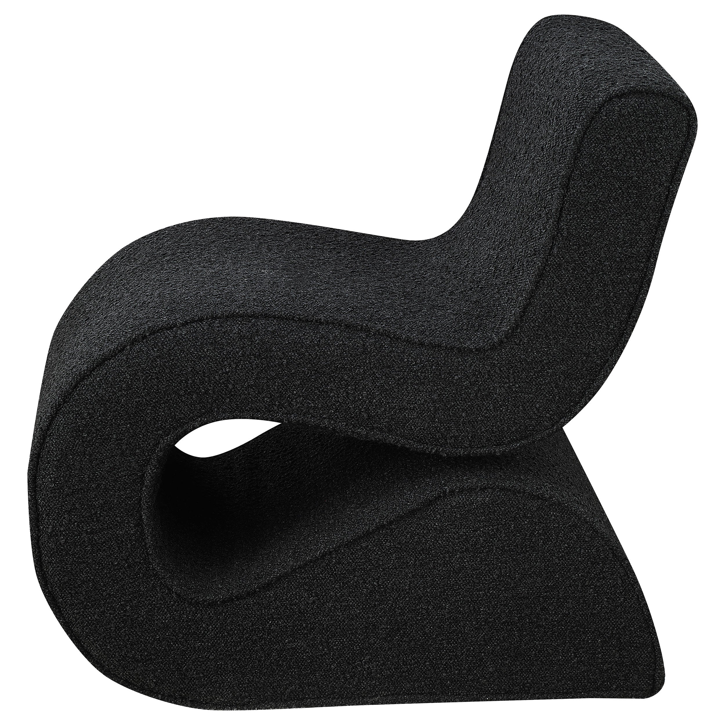 Ronea Boucle Upholstered Armless Curved Chair Cream