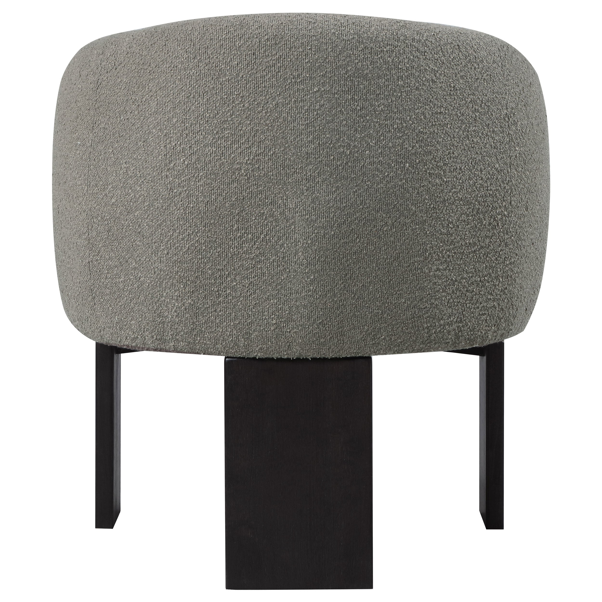 Valdez Boucle Upholstered Barrel Back Accent Chair Beige