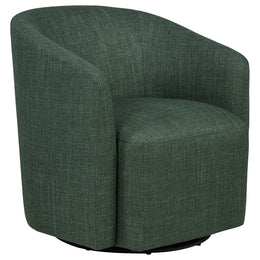 Mossbrook Fabric Upholstered Swivel Accent Chair