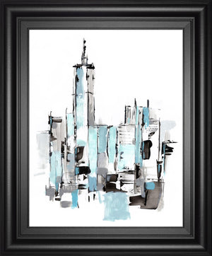 Blue City Ii By Ethan Harper 22X26 Framed Print