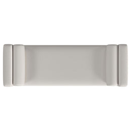 Rosie Upholstered Accent Bench with Armrests Vanilla