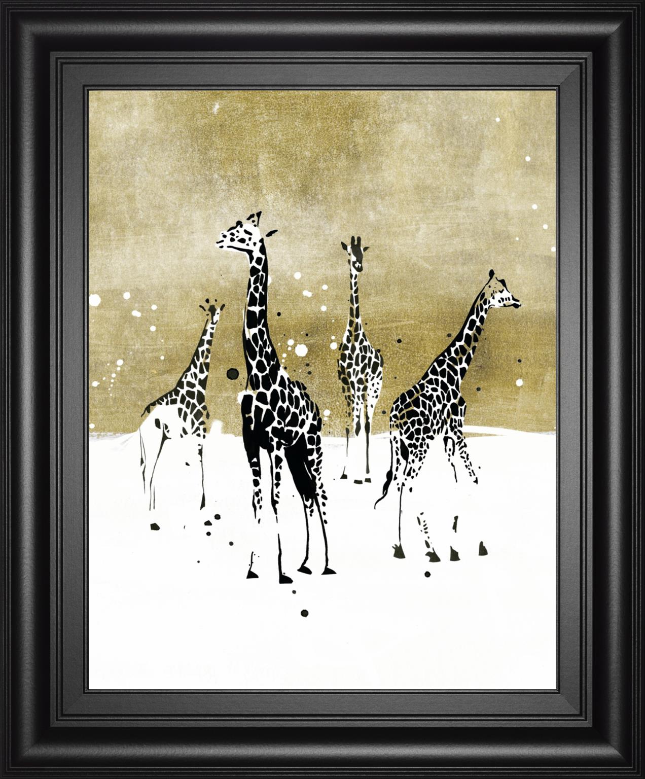 Spotted Giraffe I By Annie Warren 22X26 Framed Print