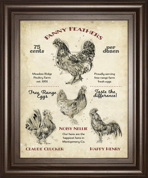 Hen House Ii By Studio W 22X26 Framed Print