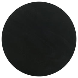 Dianella Round Pedestal Base Accent Side Table Black Stain