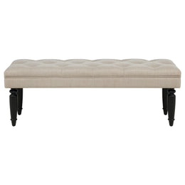 Marsha 52-inch Upholstered Entryway Accent Bench Latte