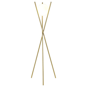 Yamileth 65-inch Spherical Bulb Metal Tripod Floor Lamp Gold
