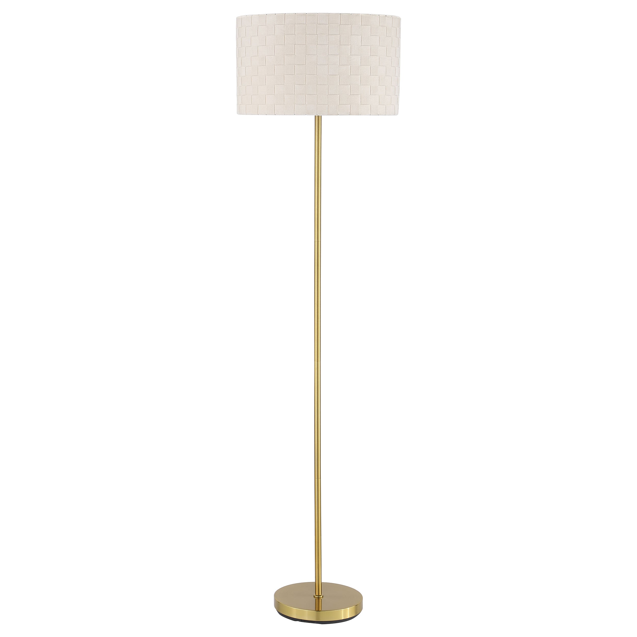 Ramiro 66-inch Drum Shade Metal Floor Lamp Gold