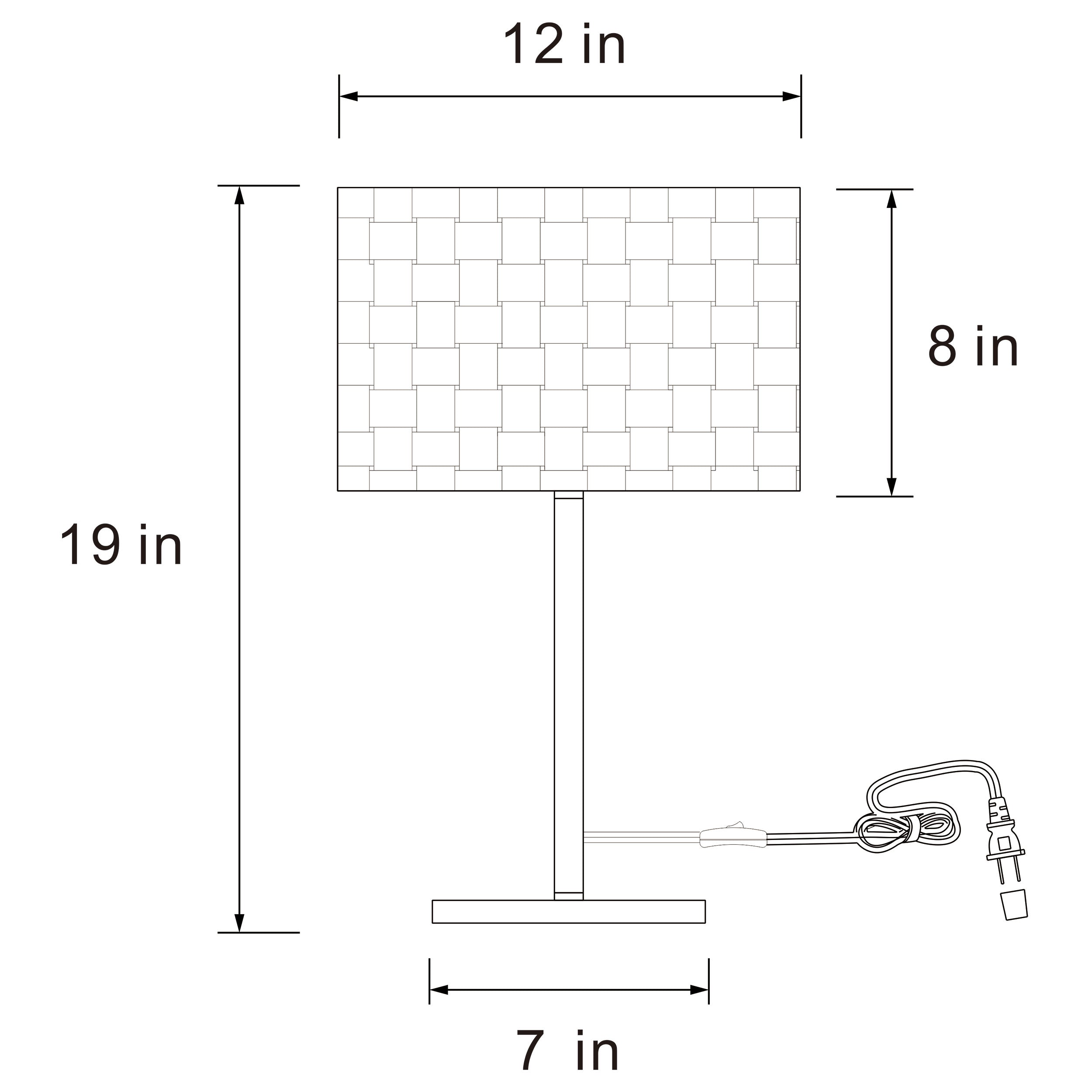 Ramiro 66-inch Drum Shade Metal Bedside Table Lamp Gold