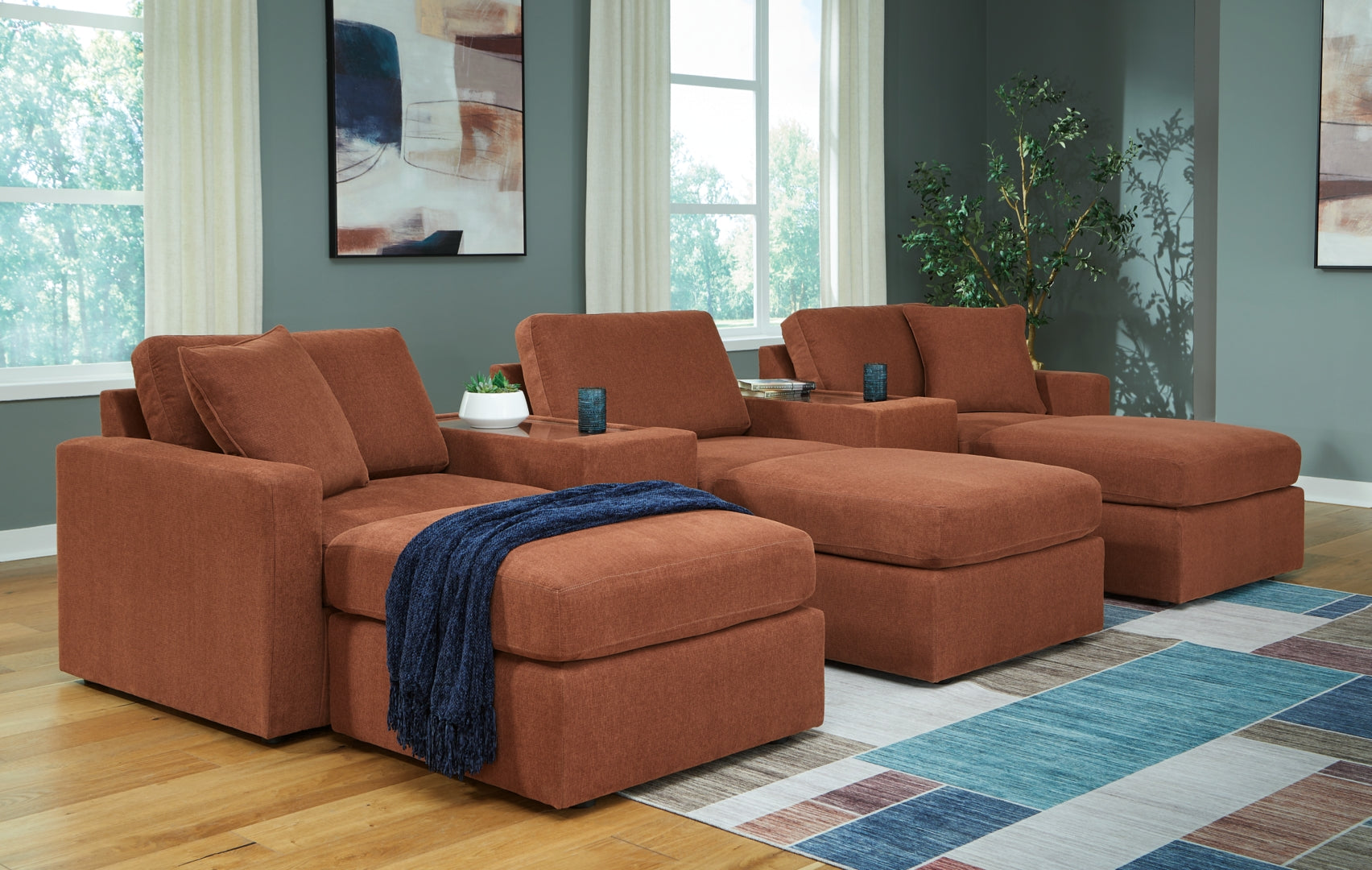 Modmax Sectional with Ottoman