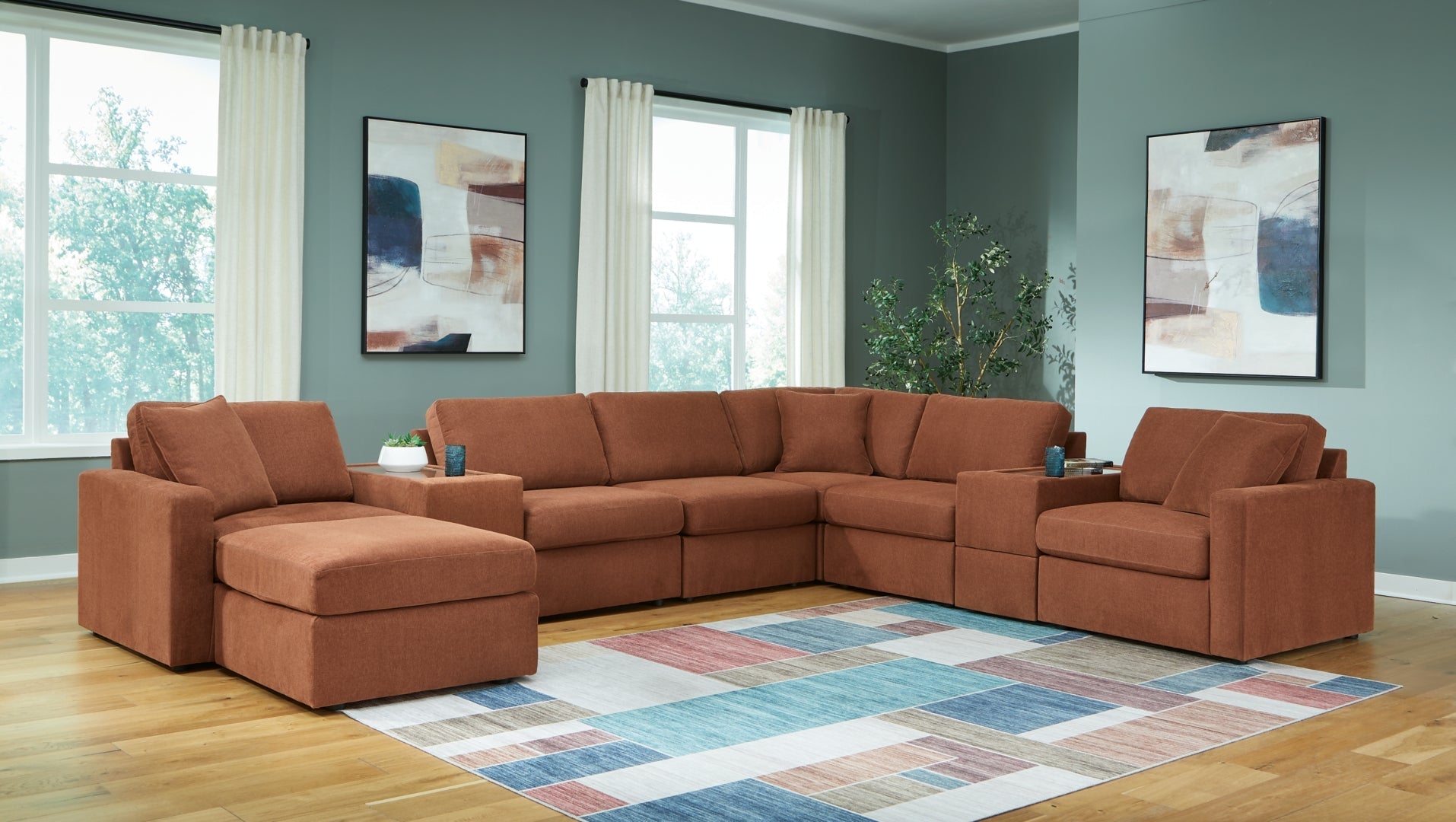 Modmax Sectional with Ottoman