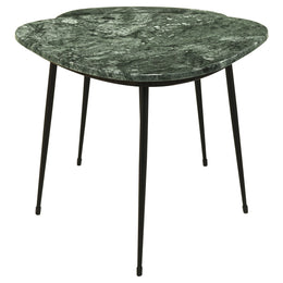 Tobias Triangular Marble Top Nesting Table Green