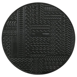 Loannis Round Mango Wood Nesting Table Matte Black