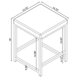 Umbridge 3-drawer Vanity Set with Lighting Chrome and White