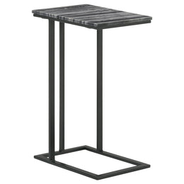Vicente Marble Top C-Shaped Sofa Side Table Green