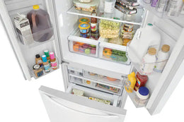 Frigidaire - 31 in. Wide 18 Cu. Ft. Counter Depth French Door Refrigerator with CrispSeal Crispers - White