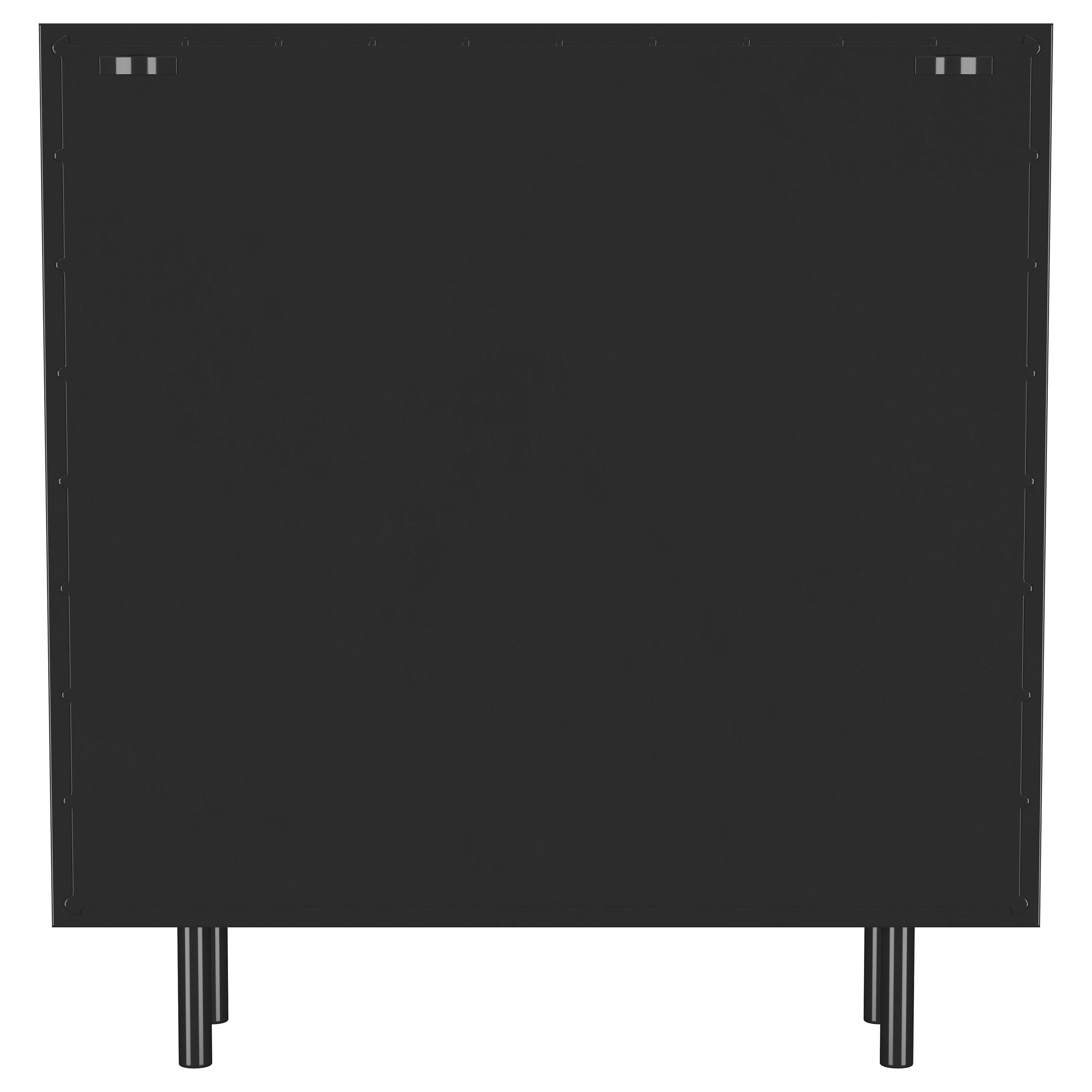 Dalia 2-door Accent Storage Cabinet with Shelving Black