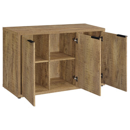 Pepita 2-door Engineered Wood Accent Cabinet Mango Brown