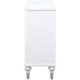 Cardella 2-door Mandala Accent Cabinet Distressed White