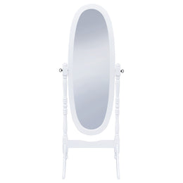 Foyet Wood Adjustable Length Cheval Mirror Black