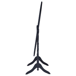 Foyet Wood Adjustable Length Cheval Mirror Black
