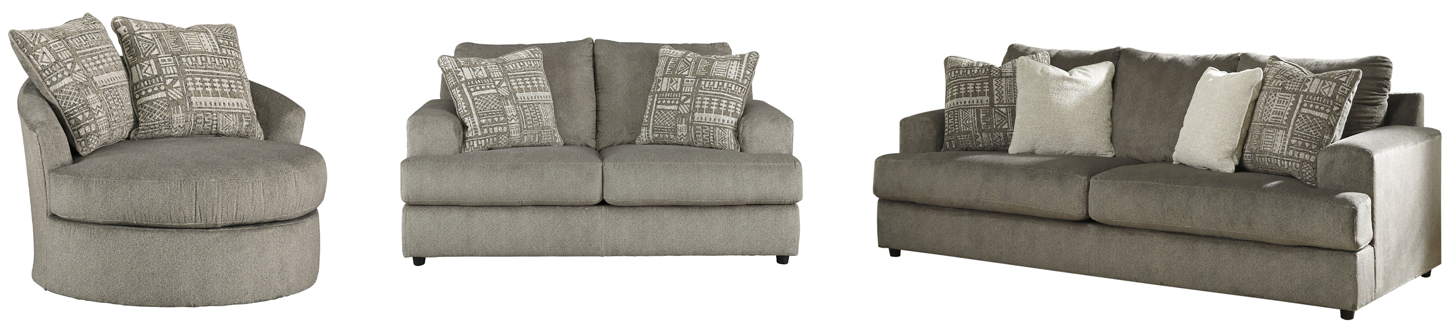 Soletren Sofa, Loveseat, Chair and Ottoman