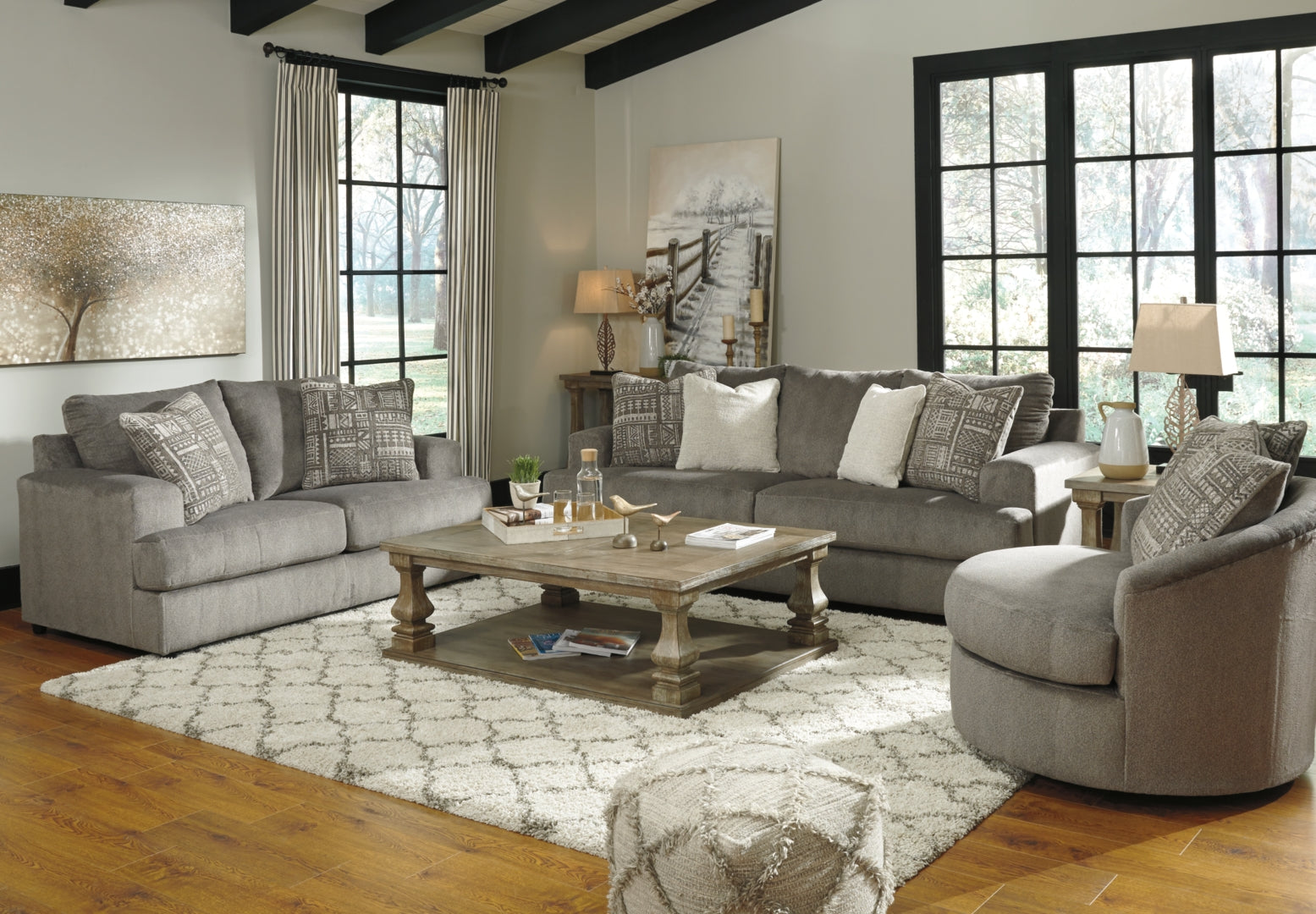 Soletren Sofa, Loveseat, Chair and Ottoman