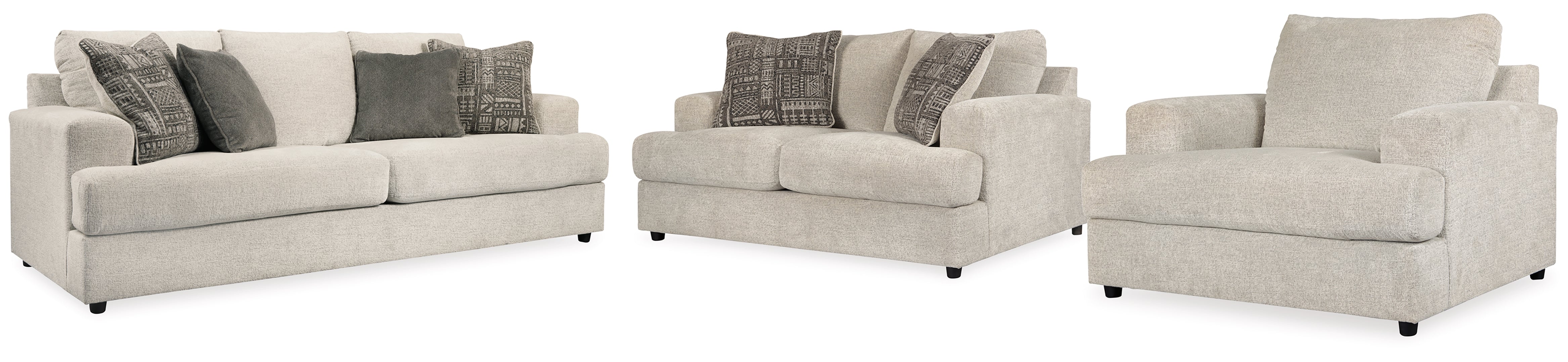 Soletren Sofa, Loveseat, Chair and Ottoman
