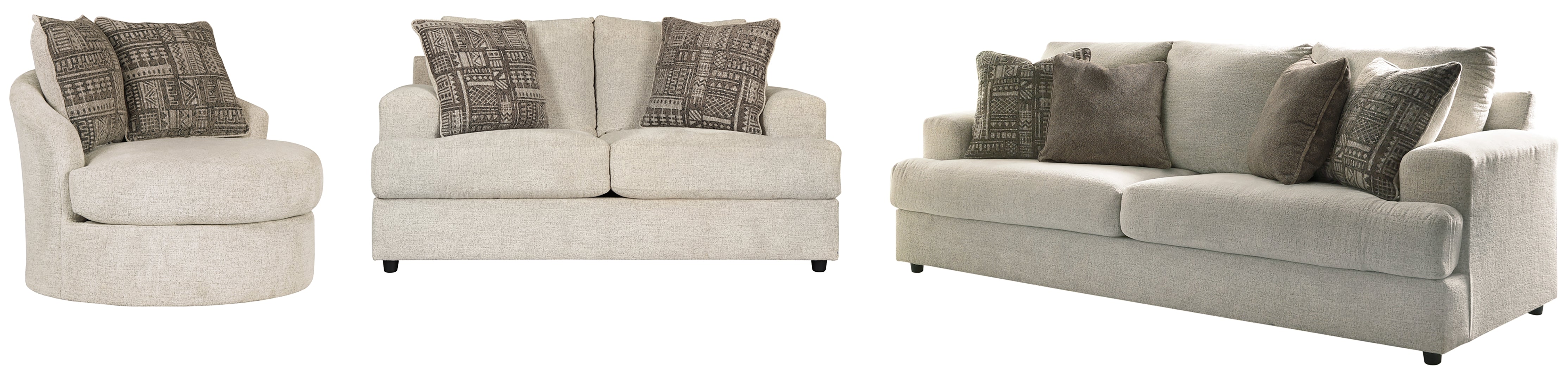 Soletren Sofa, Loveseat, Chair and Ottoman