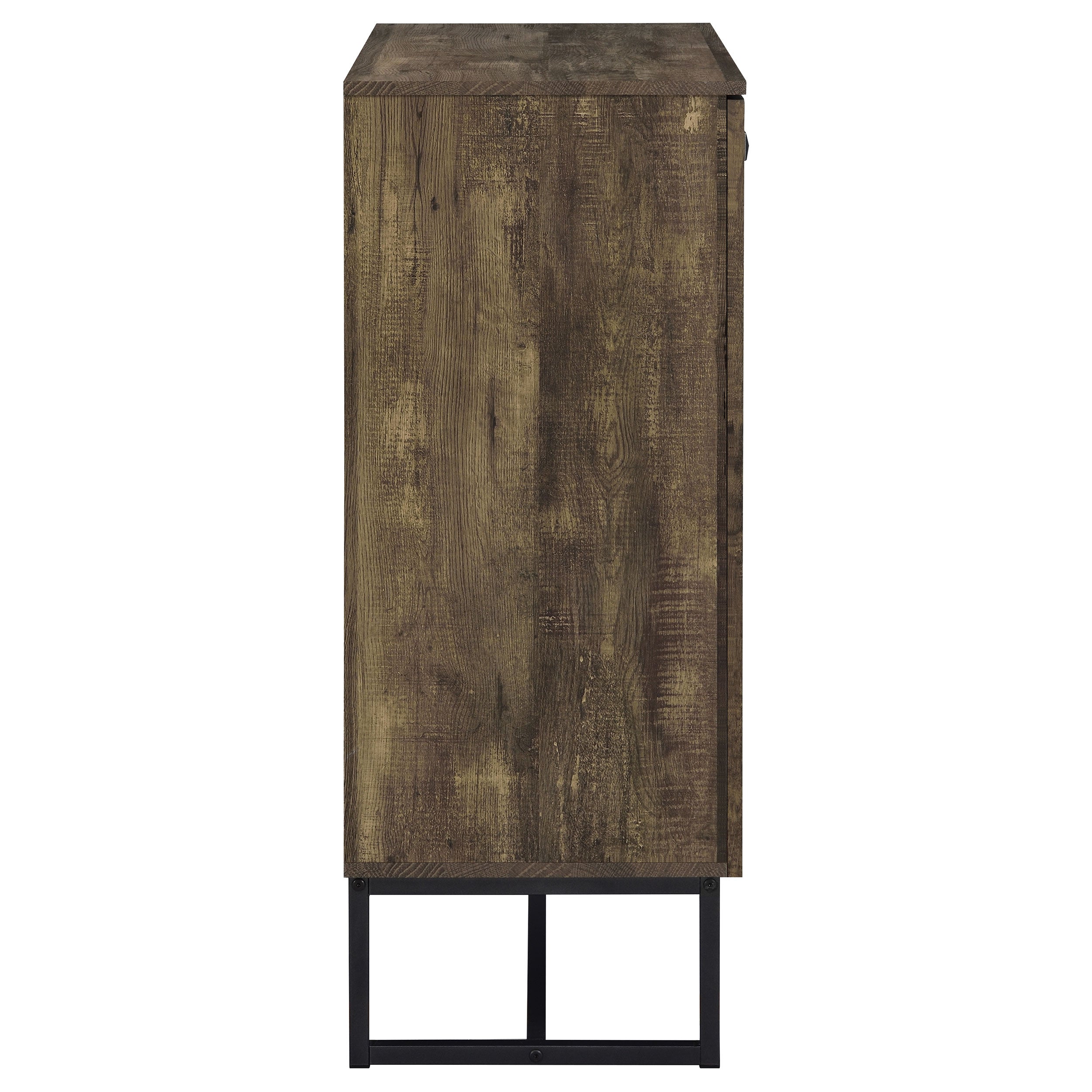 Carolyn 2-door Engineered Wood Accent Cabinet Rustic Oak