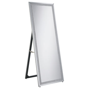 Giddish 24 x 64 Inch Length Standing Mirror Silver
