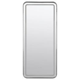 Glendora LED Standing Mirror with Bluetooth Speaker Black