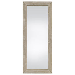 Cadence Tempered Glass Length Mirror Grey Washed Oak
