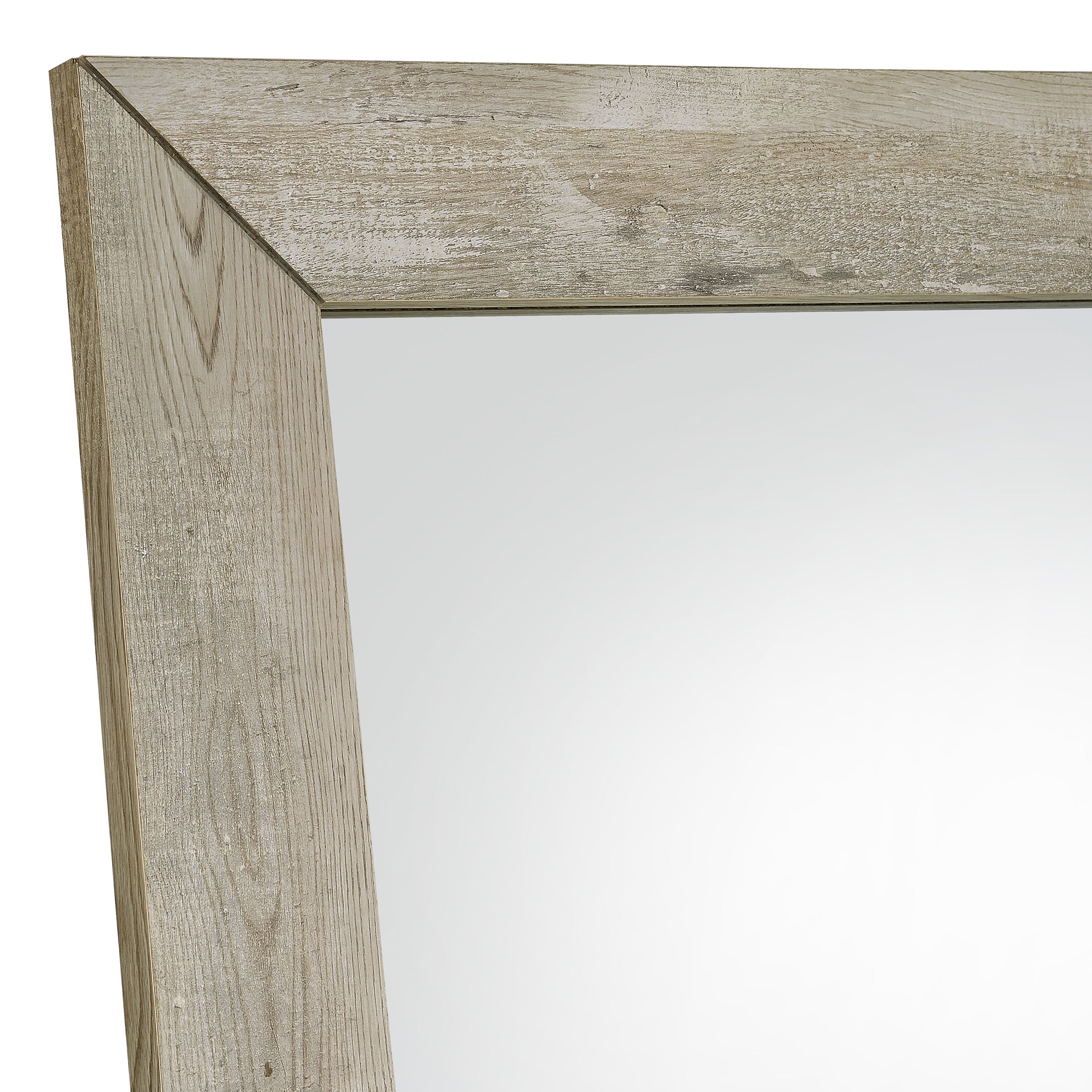 Cadence Tempered Glass Length Mirror Grey Washed Oak