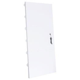 Zayan 32 x 71 Inch Floor Mirror LED Lighting Black Gloss