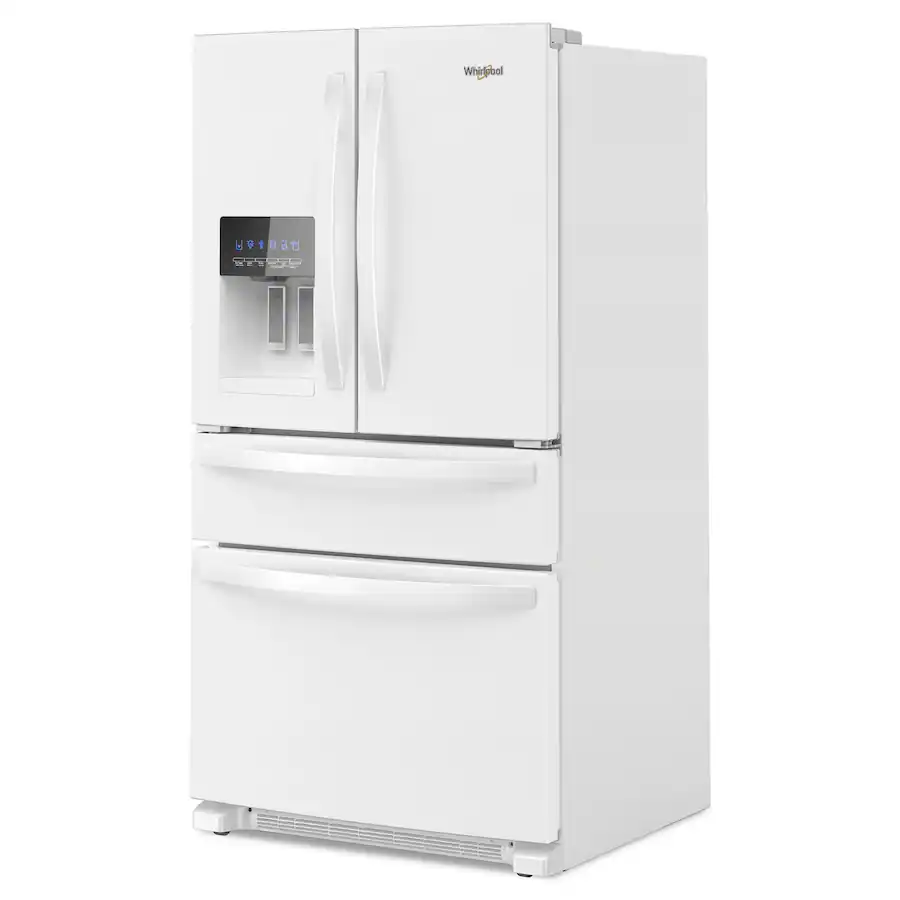Whirlpool - 36 in. Wide 25 cu. ft. French Door Refrigerator with Two-Tier Freezer Storage - White