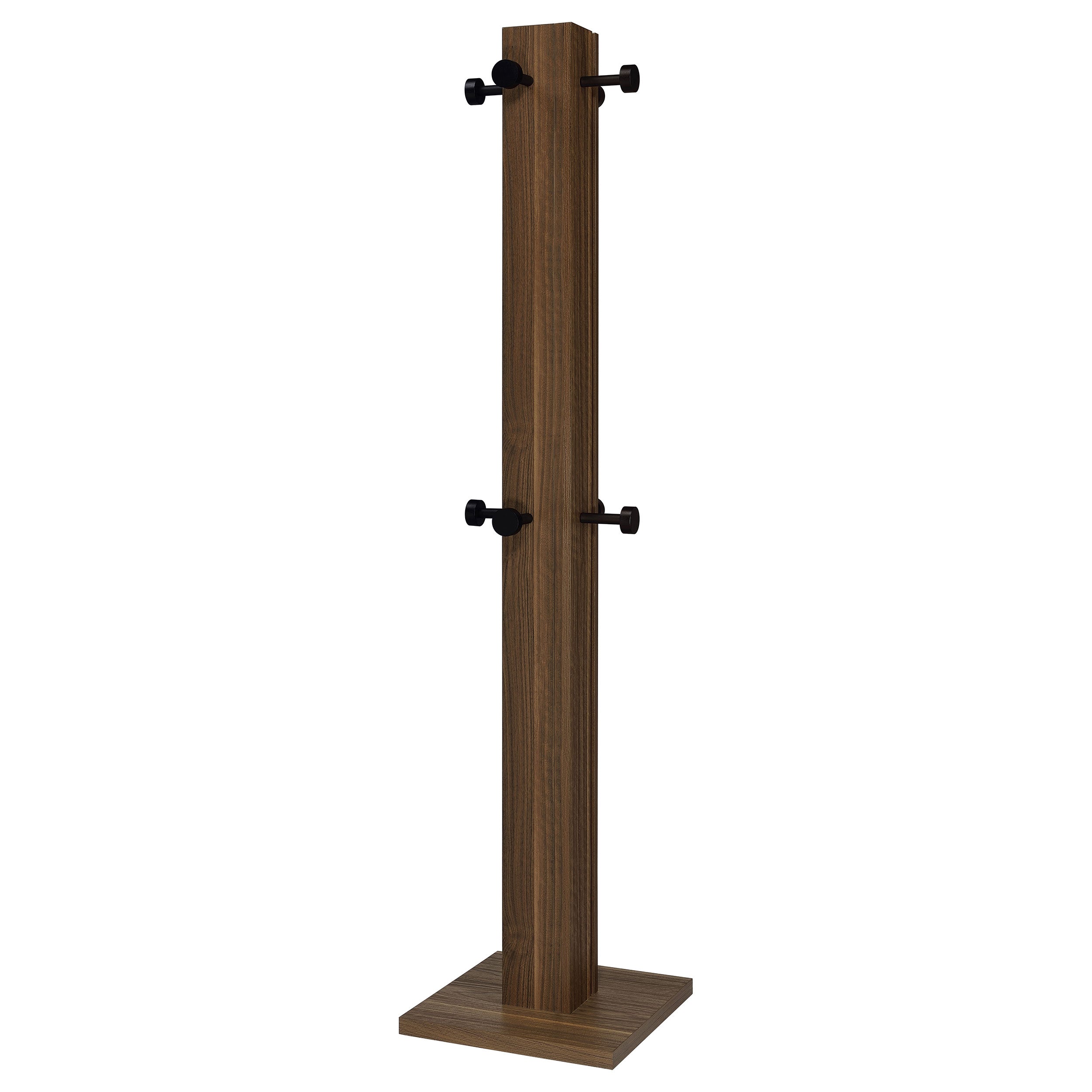 Rikkie Engineered Wood Coat Rack Walnut