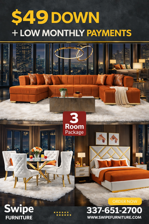 Elisha 3 Room Package Mattress and 55” Smart Tv Included