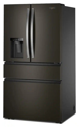 Whirlpool - 36 in. Wide 29 cu. ft. Family-Sized Capacity French Door Refrigerator with Flexible Temperature Drawer - Print Resist Blk Stnlss