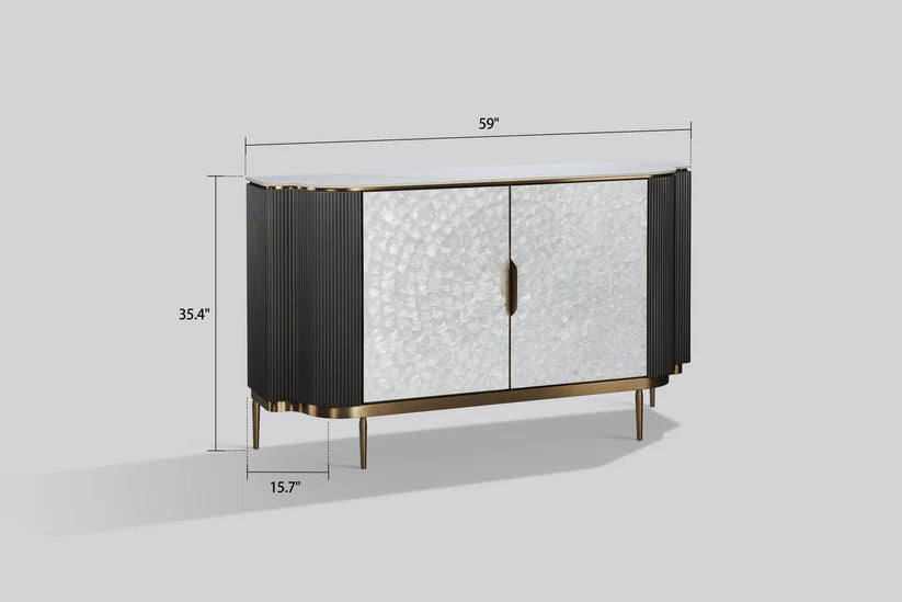 Solara Sideboard (Grey Silver)