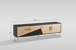 Divolia TV Stand (Black & Grey)