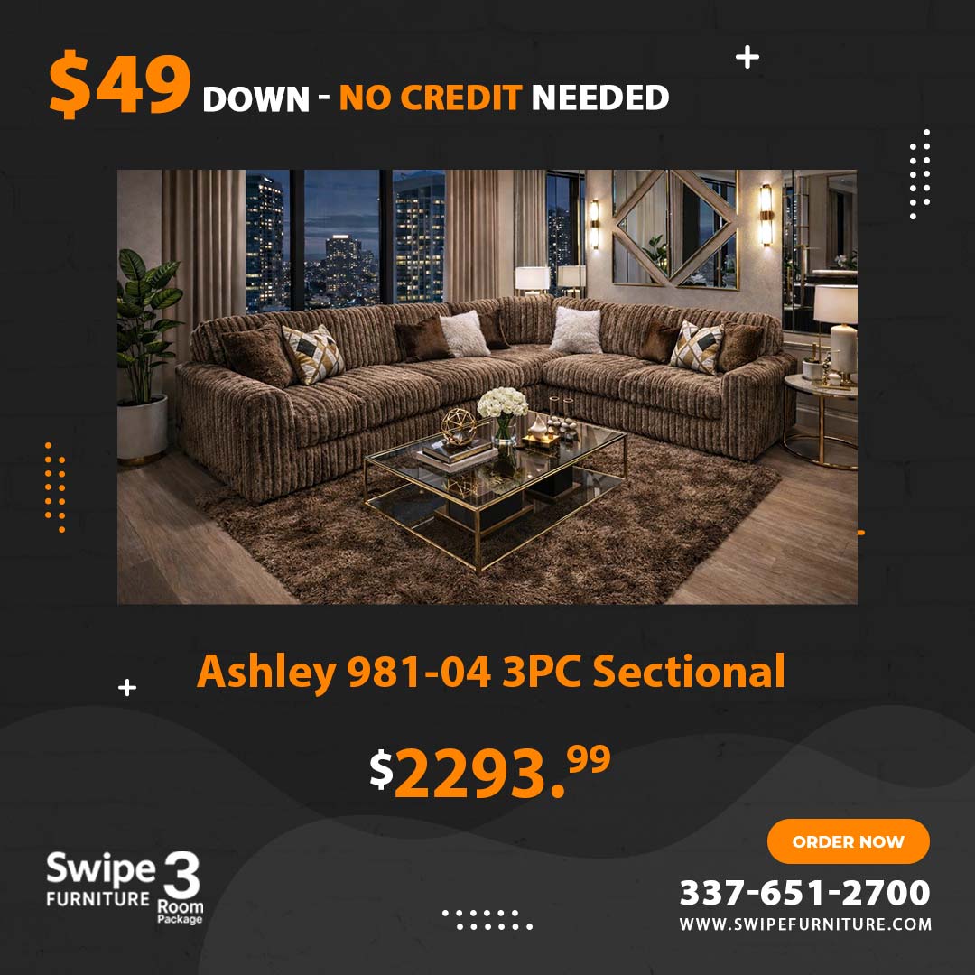 Ashley 3PC L Shape Sectional