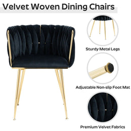 Ashveen Rectangular Restaurant Dining Set (Black)